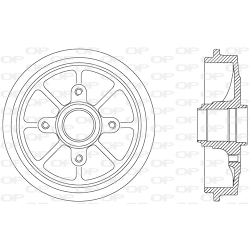 Brzdový bubon OPEN PARTS BAD9030.30