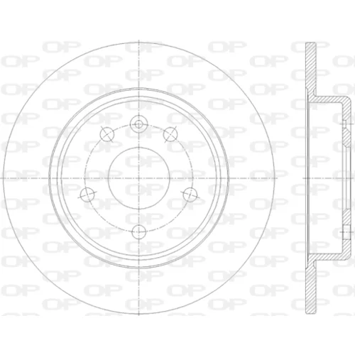Brzdový kotúč OPEN PARTS BDA2815.10