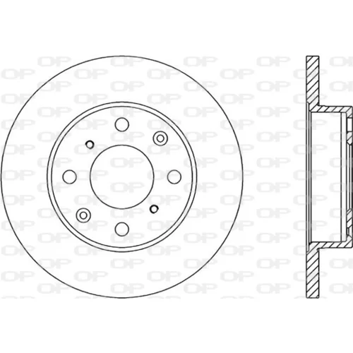 Brzdový kotúč OPEN PARTS BDR1050.10
