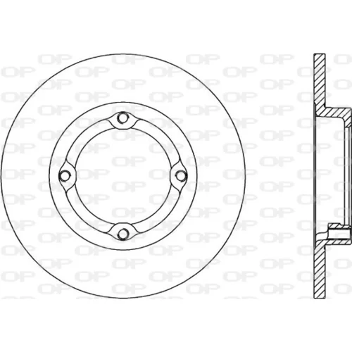 Brzdový kotúč OPEN PARTS BDR1497.10