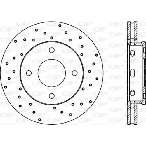 Brzdový kotúč OPEN PARTS BDRS2055.25