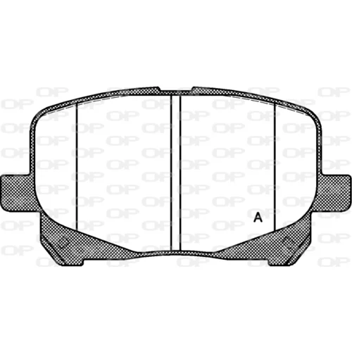 Sada brzdových platničiek kotúčovej brzdy OPEN PARTS BPA0621.10