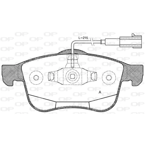 Sada brzdových platničiek kotúčovej brzdy OPEN PARTS BPA1183.12