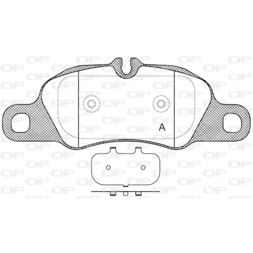 Sada brzdových platničiek kotúčovej brzdy OPEN PARTS BPA1366.00