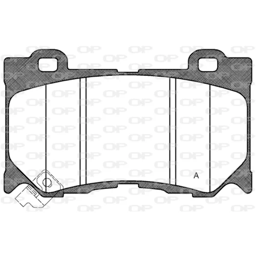 Sada brzdových platničiek kotúčovej brzdy OPEN PARTS BPA1372.01