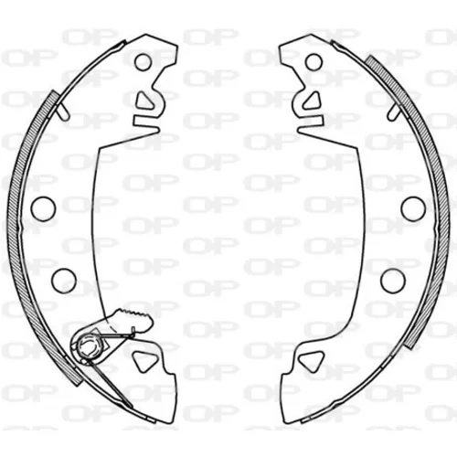 Sada brzdových čeľustí OPEN PARTS BSA2003.00