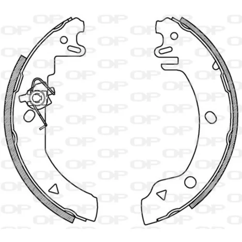 Sada brzdových čeľustí OPEN PARTS BSA2103.00