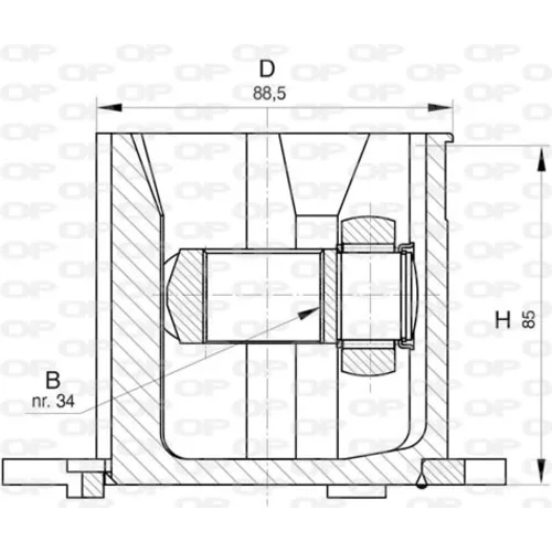 Sada kĺbov hnacieho hriadeľa OPEN PARTS CVJ5824.20