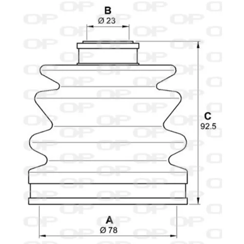 Manžeta hnacieho hriadeľa - opravná sada OPEN PARTS SJK7246.00 - obr. 1