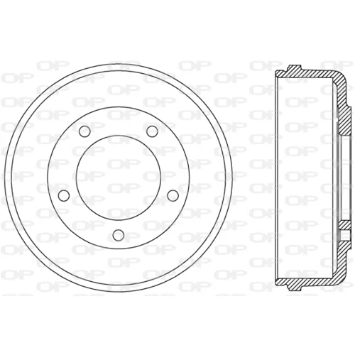 Brzdový bubon OPEN PARTS BAD9074.10