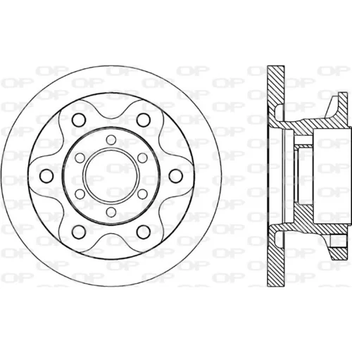 Brzdový kotúč BDA1690.10 (OPEN PARTS)