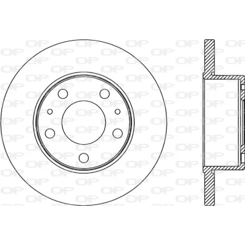 Brzdový kotúč OPEN PARTS BDA2180.10