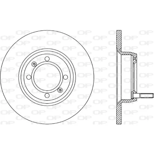 Brzdový kotúč OPEN PARTS BDR1011.10