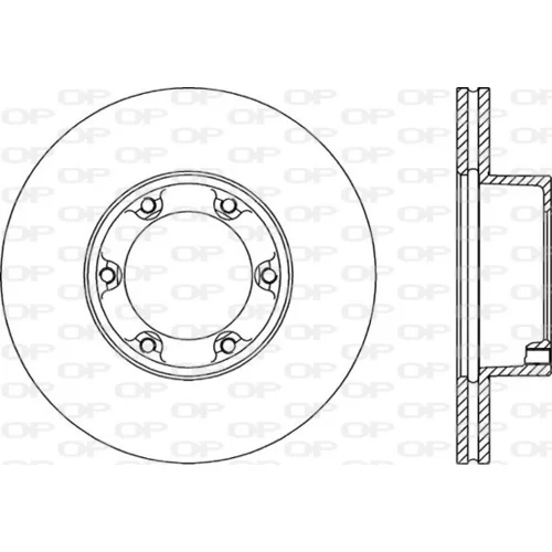 Brzdový kotúč OPEN PARTS BDR1451.20