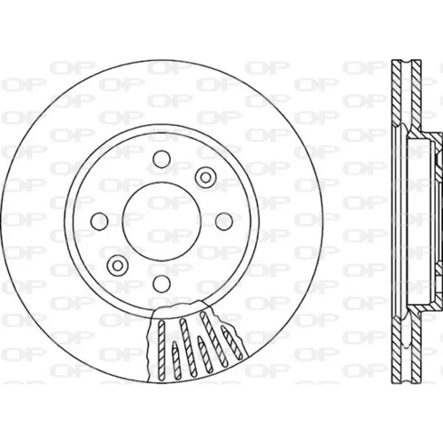 Brzdový kotúč OPEN PARTS BDR1476.20