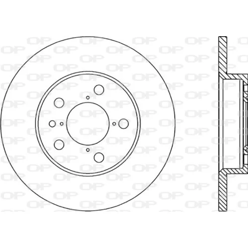 Brzdový kotúč OPEN PARTS BDR1662.10