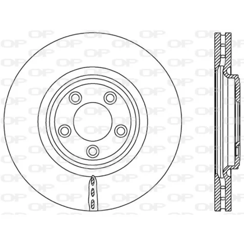 Brzdový kotúč OPEN PARTS BDR2577.20