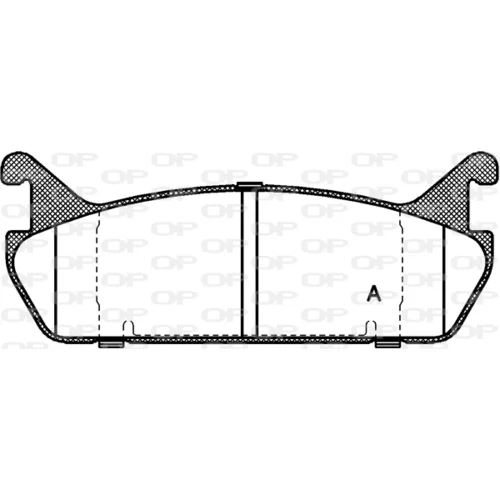 Sada brzdových platničiek kotúčovej brzdy OPEN PARTS BPA0329.00