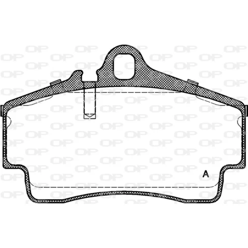 Sada brzdových platničiek kotúčovej brzdy OPEN PARTS BPA0654.00