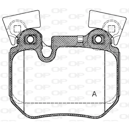 Sada brzdových platničiek kotúčovej brzdy OPEN PARTS BPA1373.00