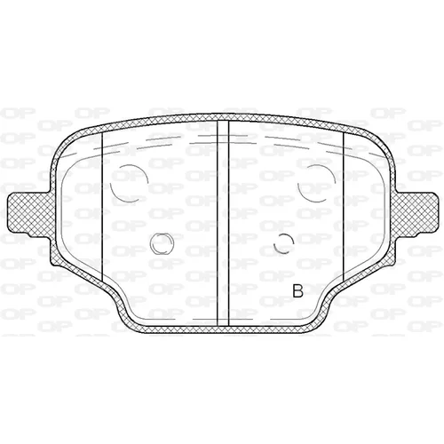 Sada brzdových platničiek kotúčovej brzdy OPEN PARTS BPA1837.00 - obr. 1