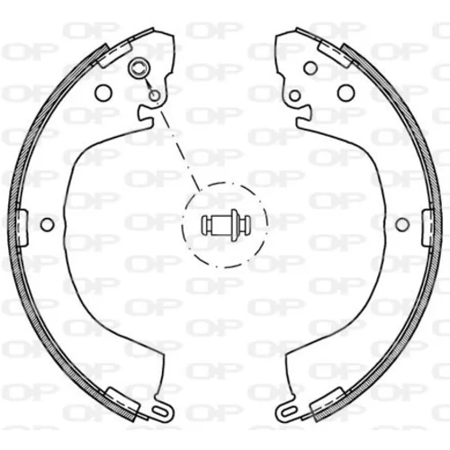 Sada brzdových čeľustí OPEN PARTS BSA2057.00