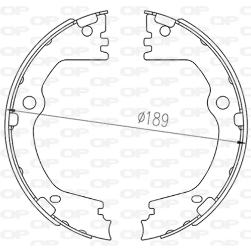 Sada brzdových čeľustí OPEN PARTS BSA2267.00