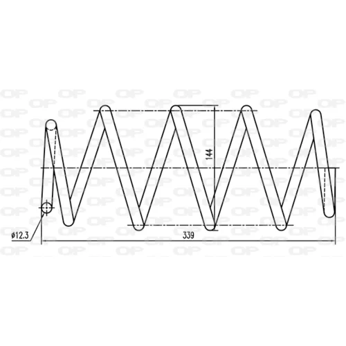Pružina podvozku OPEN PARTS CSR9040.00