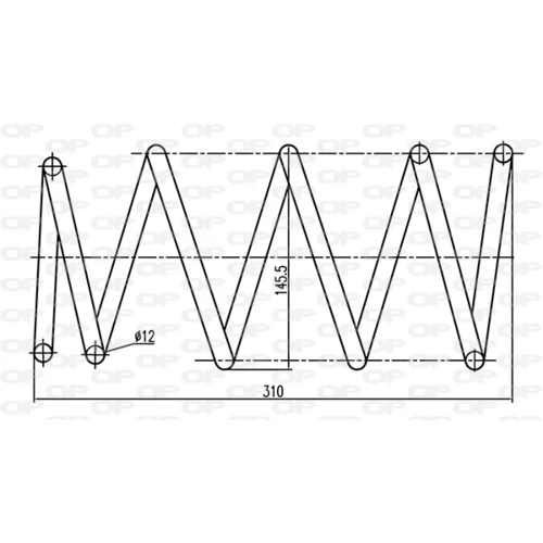 Pružina podvozku OPEN PARTS CSR9053.00