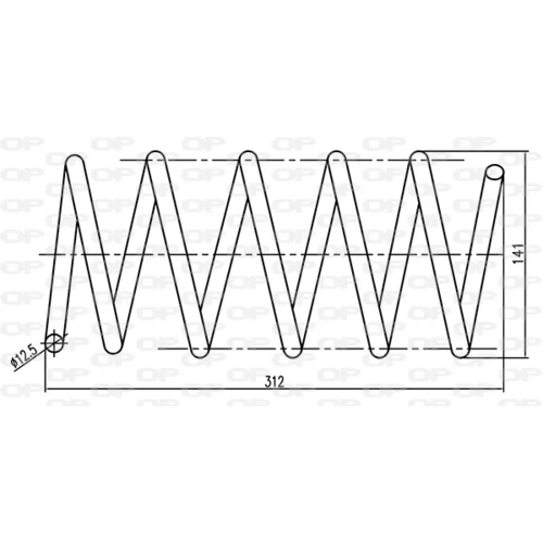 Pružina podvozku OPEN PARTS CSR9135.00