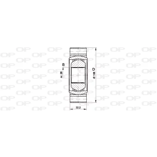 Sada kĺbov hnacieho hriadeľa OPEN PARTS CVJ5415.20