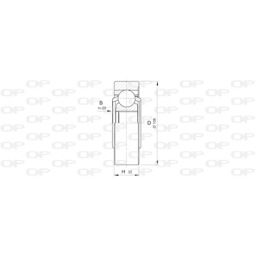 Sada kĺbov hnacieho hriadeľa OPEN PARTS CVJ5423.20