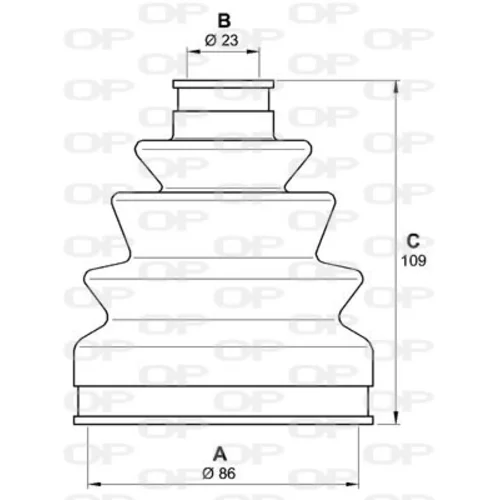 Manžeta hnacieho hriadeľa - opravná sada OPEN PARTS SJK7238.00 - obr. 1