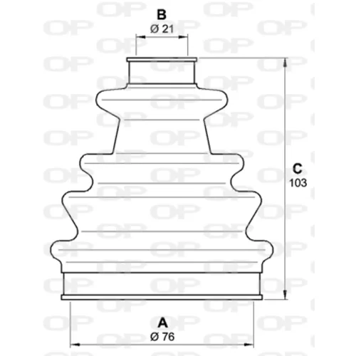 Manžeta hnacieho hriadeľa - opravná sada OPEN PARTS SJK7247.00 - obr. 1