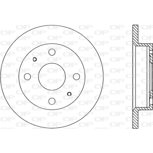 Brzdový kotúč OPEN PARTS BDA1762.10