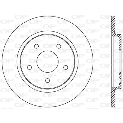 Brzdový kotúč OPEN PARTS BDA2533.10