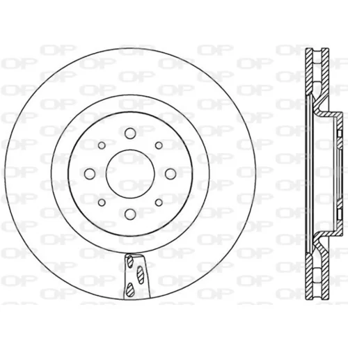 Brzdový kotúč OPEN PARTS BDA2563.20