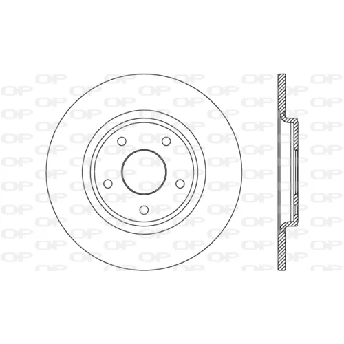 Brzdový kotúč OPEN PARTS BDA2675.10