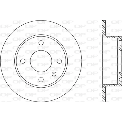 Brzdový kotúč OPEN PARTS BDR1171.10