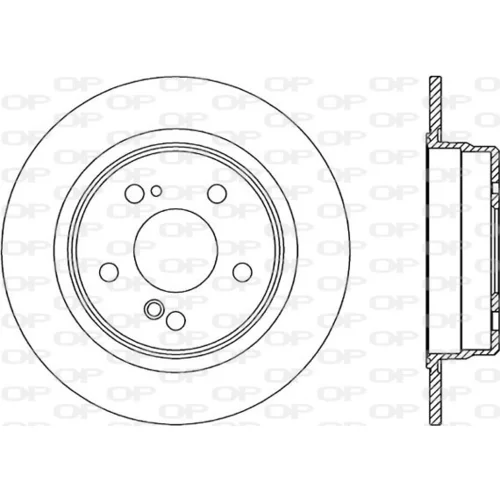 Brzdový kotúč OPEN PARTS BDR1307.10