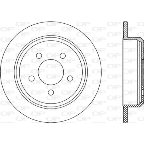 Brzdový kotúč OPEN PARTS BDR2005.10