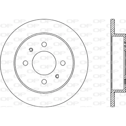 Brzdový kotúč OPEN PARTS BDR2016.10