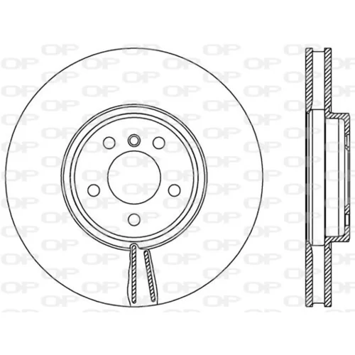 Brzdový kotúč OPEN PARTS BDR2543.20