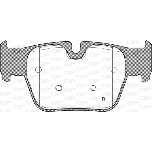 Sada brzdových platničiek kotúčovej brzdy OPEN PARTS BPA1868.00 - obr. 1