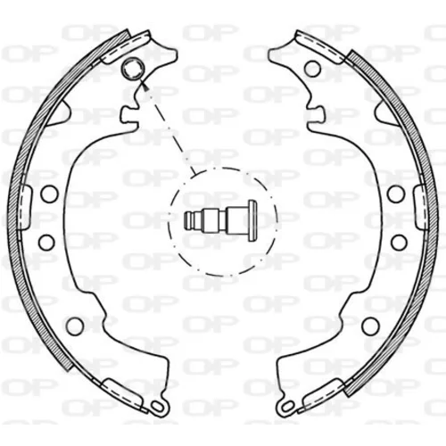 Sada brzdových čeľustí OPEN PARTS BSA2053.00