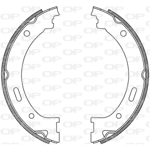 Sada brzdových čeľustí OPEN PARTS BSA2239.00