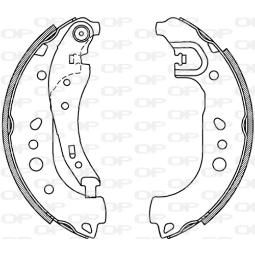 Sada brzdových čeľustí OPEN PARTS BSA2258.00