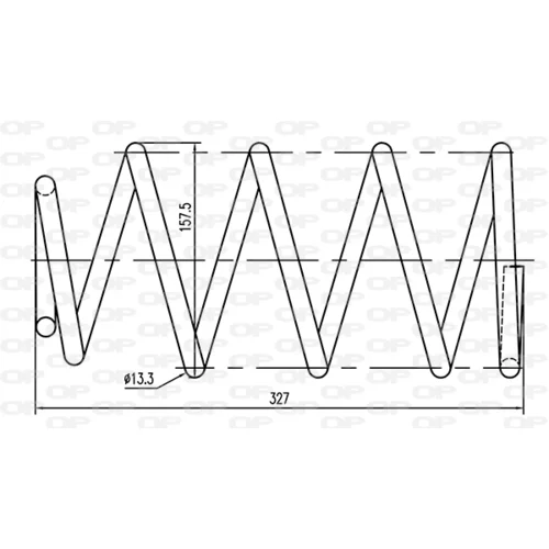 Pružina podvozku OPEN PARTS CSR9048.00