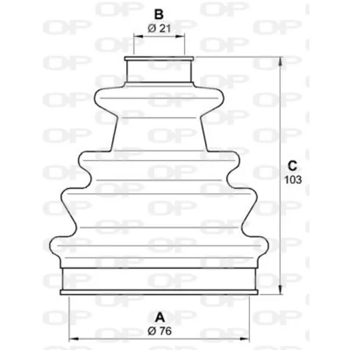 Manžeta hnacieho hriadeľa - opravná sada OPEN PARTS SJK7010.00 - obr. 1