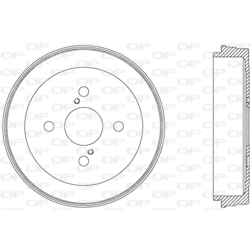 Brzdový bubon OPEN PARTS BAD9044.10